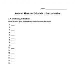 Answer Document