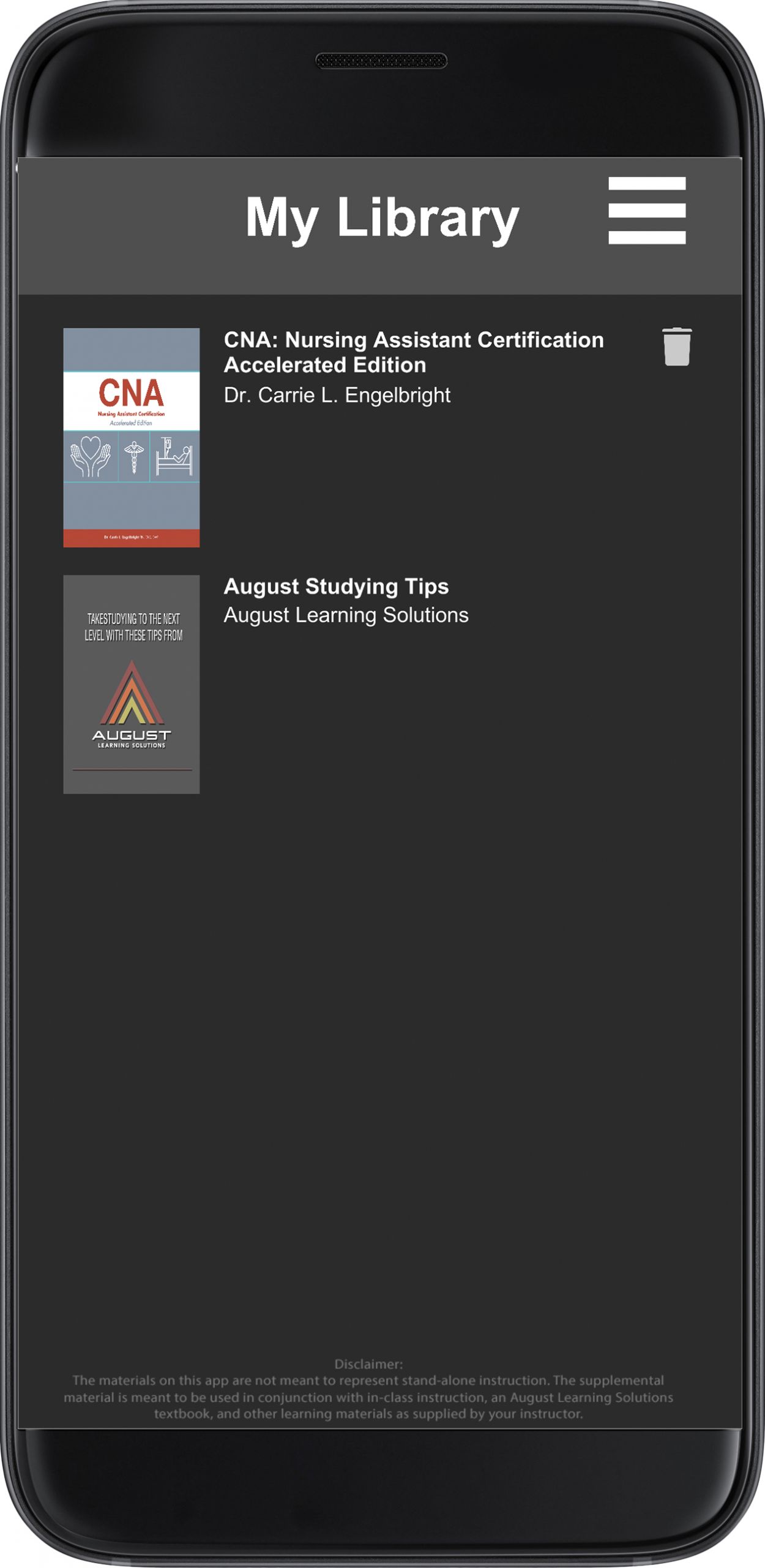 August Learning Solutions app image